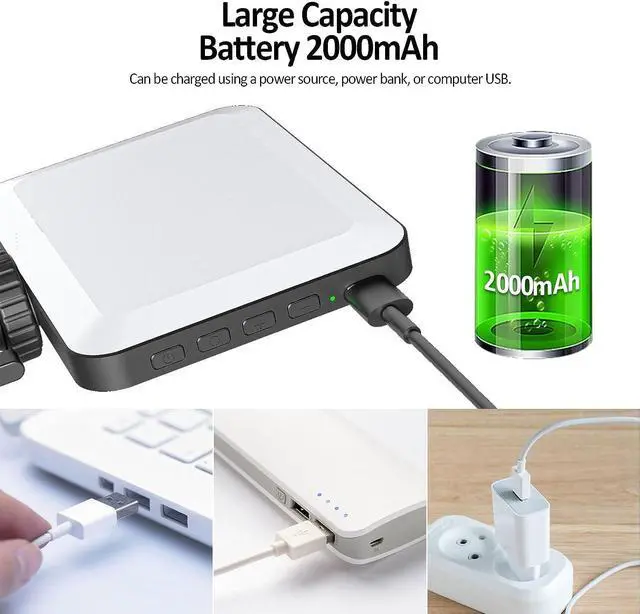 Alt view image 4 of 7 - XINBAOHONG Rechargeable Selfie Light, Clip Fill Light for Phone Laptop Tablet Portable Light for Video Conference Live Streaming Zoom Call Makeup Picture (Black)