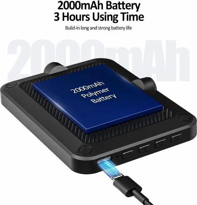 Alt view image 2 of 6 - Rechargeable Selfie Light & Phone Light Clip for iPhone - Phone LED Light with Adjustable Brightness, Perfect for Selfies, Makeup, TikTok, Live Streaming & Video Conferencing Black