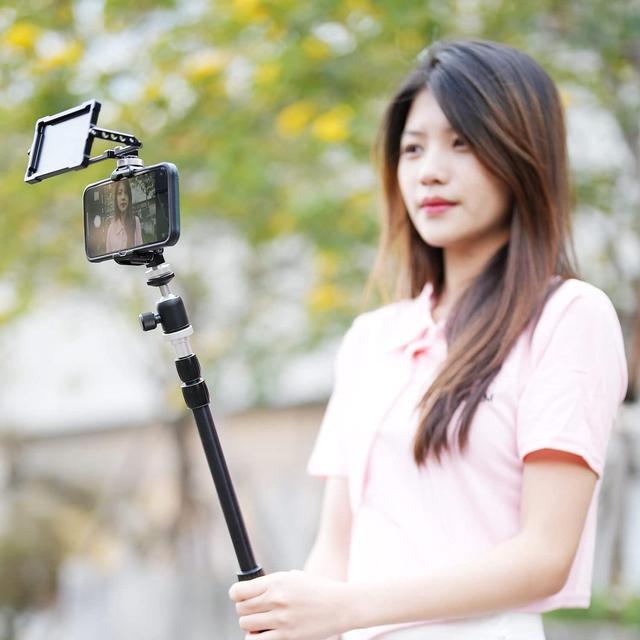 Alt view image 6 of 7 - NICEYRIG Vlog Vlogging Selfie Mirror [Plus Version] for iPhone 14/13/12/11 Pro Max 6.1'' 6.7'', YouTube TikTok Instagram Livestream Video Recording and Selfie Shot - 534