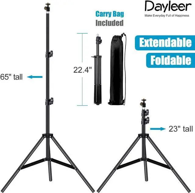 Alt view image 2 of 7 - Selfie Stick Tripod, 65" Extendable Tall Camera Cell Phone Tripod Stand with Remote for iPhone 15 14 13 12 11 Pro Max Samsung Galaxy S23 S22 S21