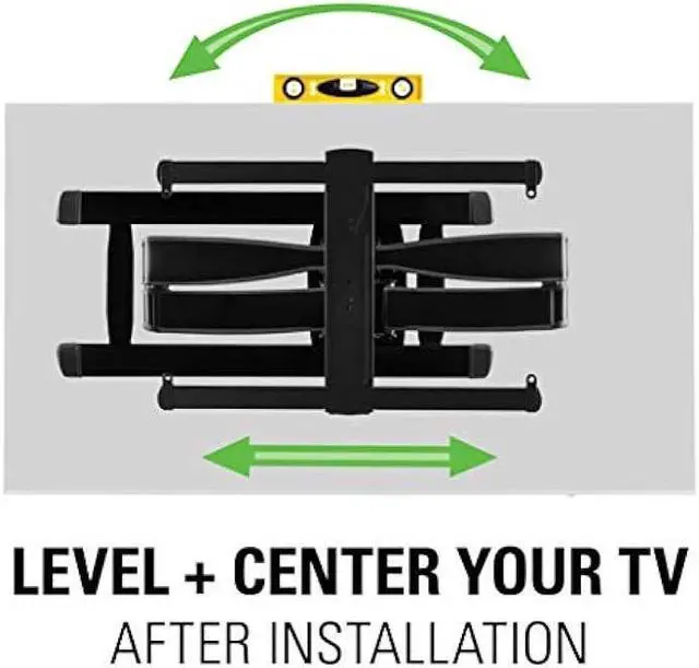 Alt view image 4 of 6 - Sanus Vlf728 (B2) Slim Full Motion Swivel TV Bracket (42-90), Black