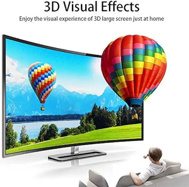 Alt view image 4 of 5 - HDMI Cable 4K 40 Foot, 4K 60HZ High Speed 18 Gbps HDMI 2.0 Cable, HDR, HDCP 2.2/1.4, 3D, 2160P,1080P 28AWG HDMI Cord for UHD Samsung TV, Monitor, PS4/3, Xbox One