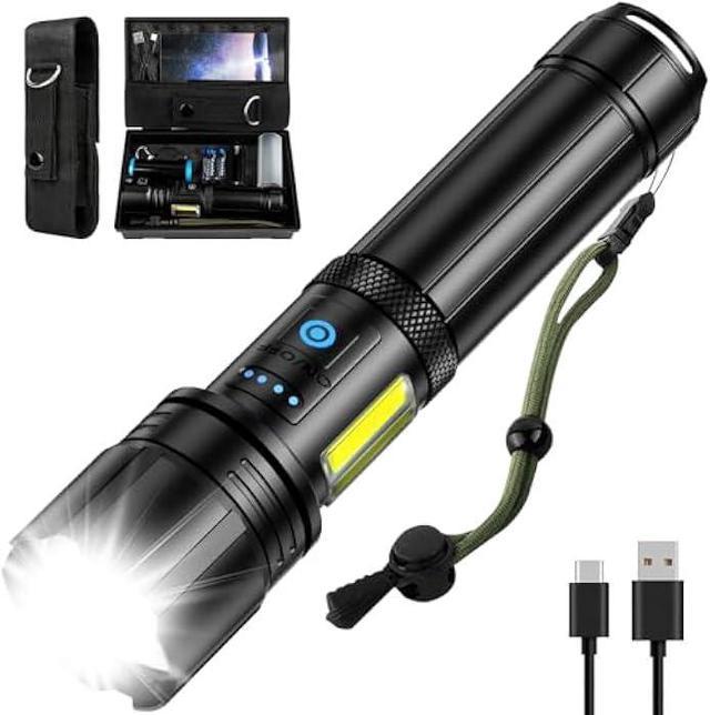 Powerful Led Flashlight Usb Rechargeable Torch Light High Power