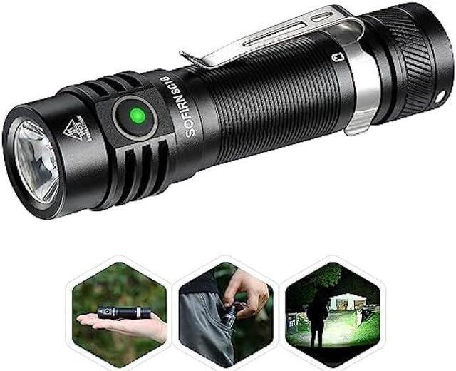 Sofirn Tactical Led Flashlight, Type C Flashlight Sofirn