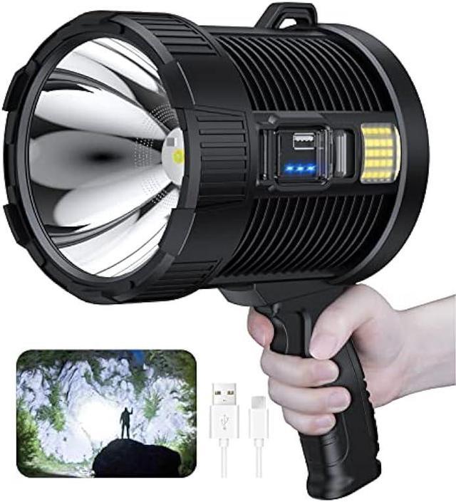 Rechargeable Flashlights 250,000 High Lumens, Powerful LED Flash Light with 3 Modes, Super Bright & Ipx5 Waterproof Torch for Camping, Home