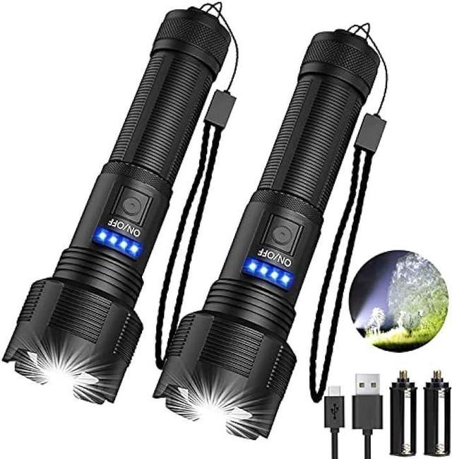 Rechargeable Tactical Flashlights, Super Bright 10000 Lumens LED