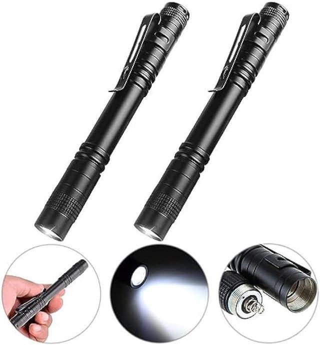 Super Small Mini LED Flashlight Battery-Powered Handheld Pen Light Tactical  Pocket Torch with High Lumens for Camping, Outdoor, Emergency, Everyday  Flashlights 