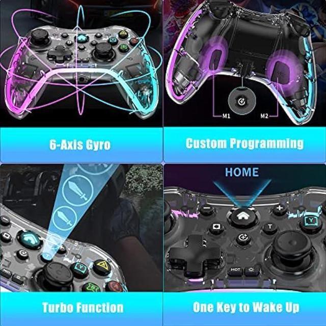  arVin Wireless Gaming Controller for iPhone, iPad, Android,  Samsung Galaxy, Tablet, Switch, PS4, PC Gamepad with Hall Effect  Joystick/Turbo/6-Axis Gyro/Vibration, Direct Play for Call of Duty, Genshin  : Video Games