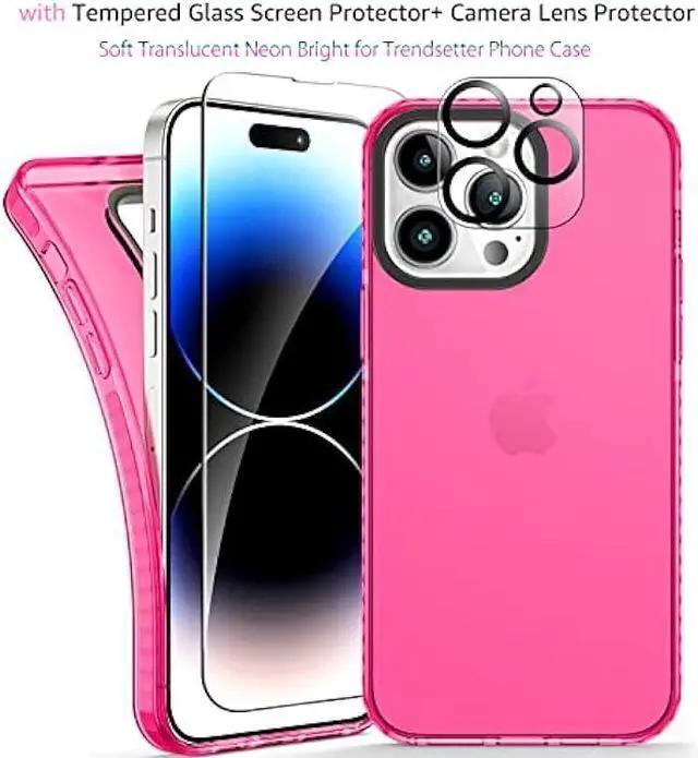 Alt view image 3 of 6 - Neon Clear Case Cute Retro Vibrant Design Phone Cases for Women 80s Accessories,Camera Protector Cover Soft Silicone Shockproof Protective Case for iPhone 14 Pro MAX 6.7inch