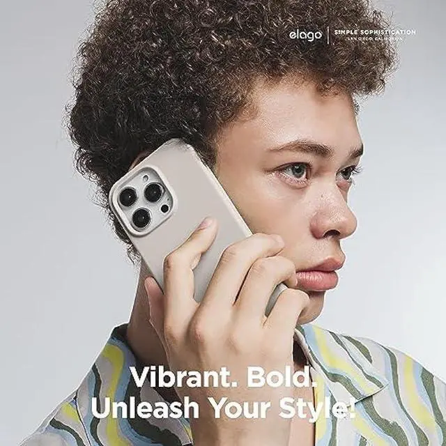 Alt view image 6 of 6 - elago Compatible with iPhone 15 Plus Case, Liquid Silicone Case, Full Body Protective Cover, Shockproof, Slim Phone Case, Anti-Scratch Soft Microfiber Lining, 6.7 inch (Stone)
