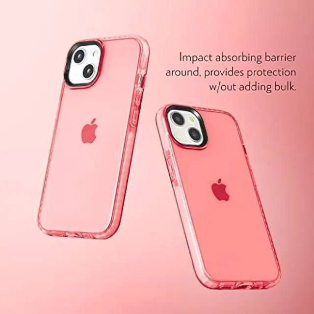 Alt view image 2 of 7 - SteepLab Barrier Case for iPhone 13 (2021, 6.1 Screen) - Impact Absorbing Case with Full Body Protection and Raised Bezel (Subtle Pink Peach)