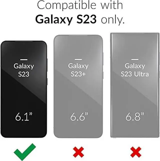 Alt view image 2 of 6 - DEERLAMN for Samsung Galaxy S23 Case with Slide Camera Cover+Screen Protector(2 Packs),[Magnetic Kickstand] [Camera Protection] Military Grade Shockproof Heavy Duty Protective Cover-Black