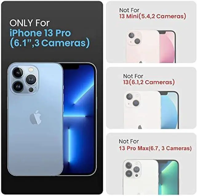 Alt view image 6 of 6 - FireNova for iPhone 13 Pro Case, Silicone Upgraded [Camera Protection] Phone Case with [2 Screen Protectors], Soft Anti-Scratch Microfiber Lining Inside, 6.1 inch, Black