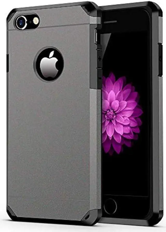 Main image of ImpactStrong iPhone 7/8 Case, Heavy Duty Dual Layer Protection Cover Heavy Duty Case for Apple iPhone 7/8 (Gun Metal)