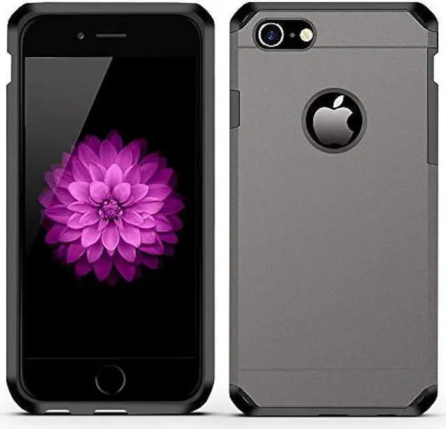 Alt view image 6 of 7 - ImpactStrong iPhone 7/8 Case, Heavy Duty Dual Layer Protection Cover Heavy Duty Case for Apple iPhone 7/8 (Gun Metal)