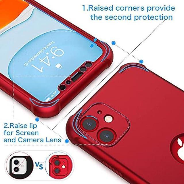  ORETECH for iPhone 11 Case, with[2 x Tempered Glass