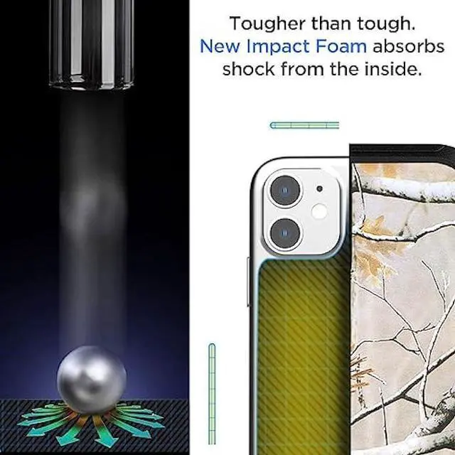 Alt view image 5 of 6 - AICase for iPhone 11 Case with Belt-Clip Holster, Heavy Duty Drop Protection Rugged Shockproof/Drop/Dust Proof 3-Layer Protective Durable Phone Cover for iPhone 11, Black/Tree