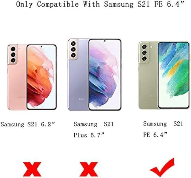 Alt view image 2 of 6 - phylla Compatible with Samsung Galaxy S21 FE 6.4 5g Phone Case Luxury Plating Cute Love Heart Side Small Pattern Case Full Camera Protection Soft Silicone Shockproof Bumper Cover (Purple)