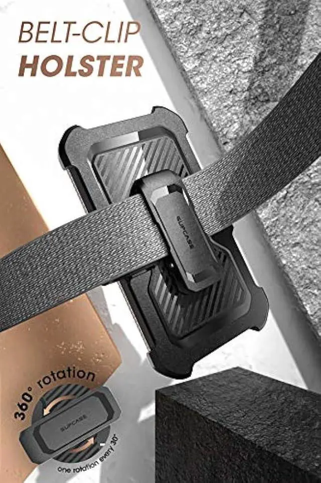 Alt view image 5 of 7 - SUPCASE Unicorn Beetle Pro Series Phone Case for Samsung Galaxy A50/A30s, Built-in Screen Protector Full-Body Rugged Holster Case for Galaxy A50 2019 Release (Black)