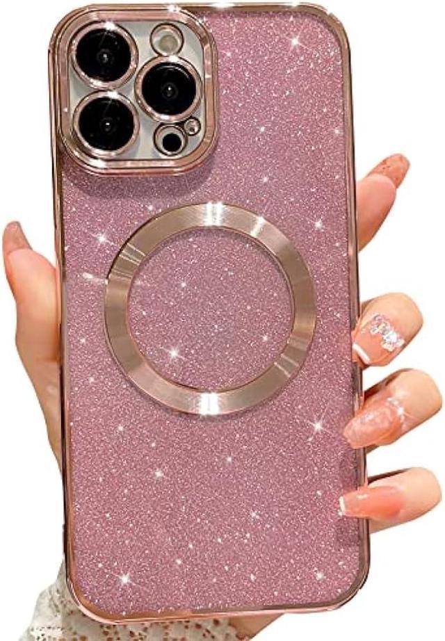 For iPhone 14 Pro Max 13 12 11 Luxury Rhinestone Mag Safe Magnetic