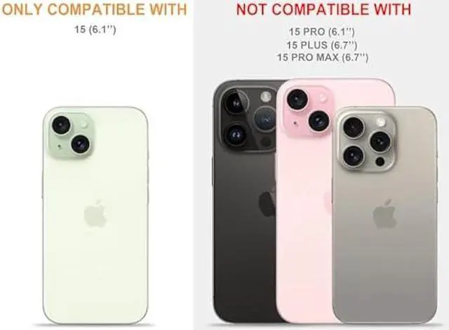 Alt view image 2 of 6 - CCFUNCASE Cute Case Compatible with iPhone 15 Clear for Women - Rugged Phone Case Funda Protector Protectores Cover Skin para Compatible with iPhone 15 (Kawaii Lovely Cat Black)