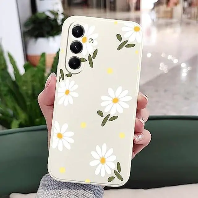 Alt view image 3 of 7 - LEECG for Samsung Galaxy A54 5G Case, Flowers Butterfly for Girl Galaxy A54 Case, Anti Slip Shockproof Flexibility Soft Protective Protector for A54 5g Phone Case-White1