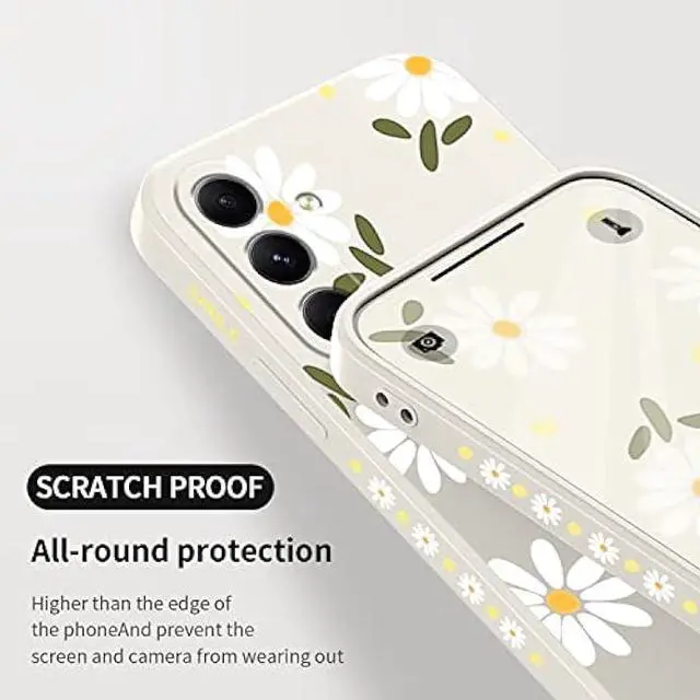 Alt view image 7 of 7 - LEECG for Samsung Galaxy A54 5G Case, Flowers Butterfly for Girl Galaxy A54 Case, Anti Slip Shockproof Flexibility Soft Protective Protector for A54 5g Phone Case-White1