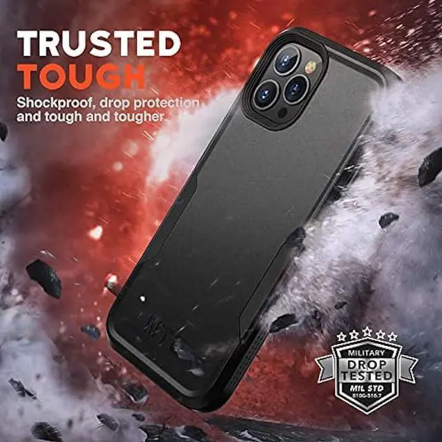 Alt view image 6 of 6 - NTG [1st Generation Designed for iPhone 12 Pro Max Case, Heavy-Duty Tough Rugged Lightweight Slim Shockproof Protective Case for iPhone 12 Pro Max 6.7 Inch Black