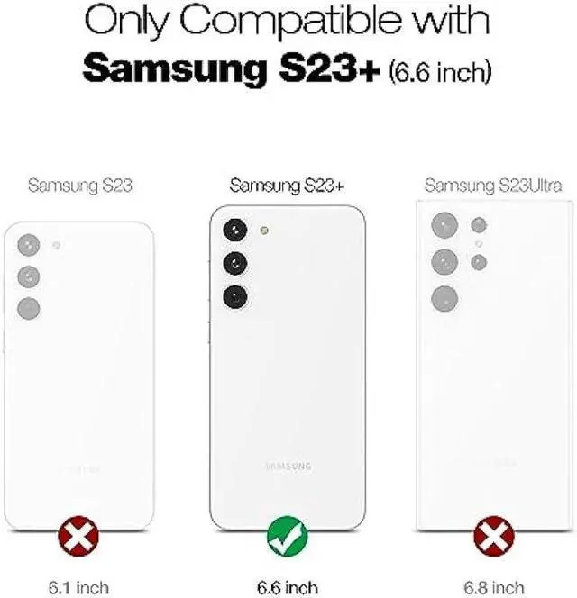 Alt view image 2 of 7 - SURITCH for Samsung Galaxy S23 Plus Case, [Built-in Screen Protector] [Dual-Layer Protection ] Full Protection Shockproof Rugged Bumper Phone Cover for Samsung S23 Plus 6.6 Inch - Rose Gold