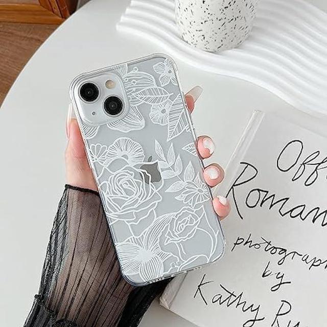 XIZYO for iPhone 13 Case 6.1 Inch Cute Phone Case Floral Rose