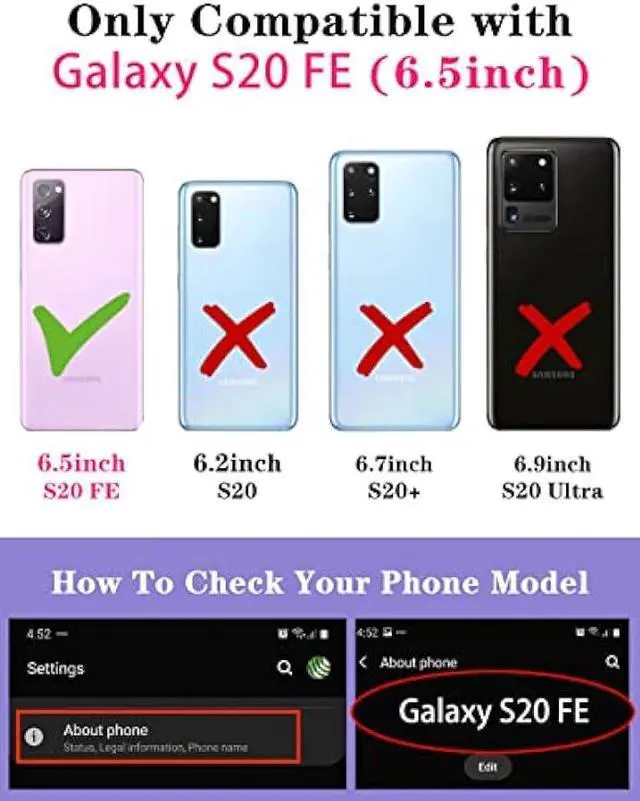 Alt view image 2 of 6 - Goocrux (2in1 for Samsung Galaxy S20 FE 5G Case Moon Plants for Women Girls Cute Phone Cover Flower Heart Stars Space Design with Slide Camera Cover+Ring Holder Fashion Black Cases for S20FE 6.5''