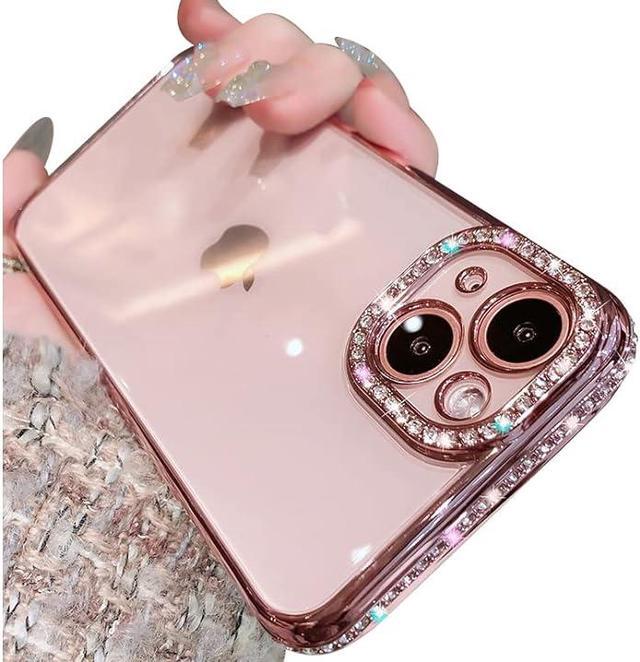 Floral IPhone 16 Plus Case - Cute Clear Case With Flower Pattern, Shockproof Protection & Glass Camera Cover