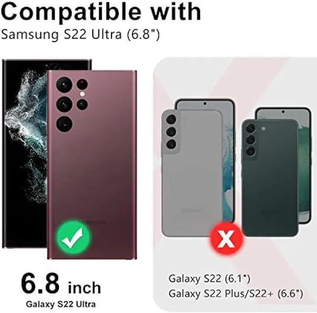 Alt view image 2 of 6 - Btscase Case for Samsung Galaxy S22 Ultra 5G , Marble Pattern 3 in 1 Heavy Duty Shockproof Full Body Rugged Hard PC+Soft Silicone Drop Protective Women Girl Covers , Rose Gold