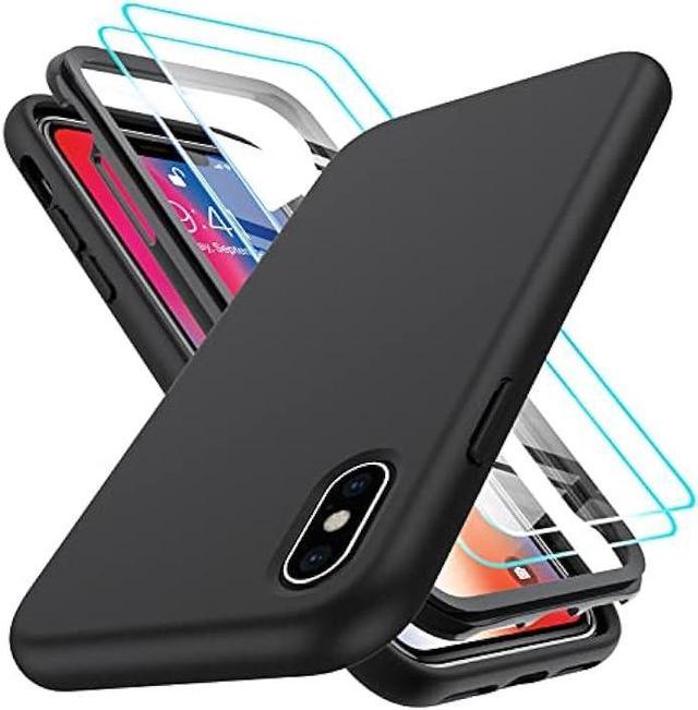 LeYi for iPhone 10 Case, iPhone X Case with [2 x Tempered Glass