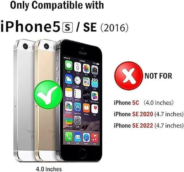 Alt view image 6 of 6 - ACAGET iPhone SE 2016 Heavy Duty Protective Armor Shock-Absorbing Dual Layer Rubber TPU + PC Cover Non-Slip Bumper Phone Cases for iPhone 5S/5 Black
