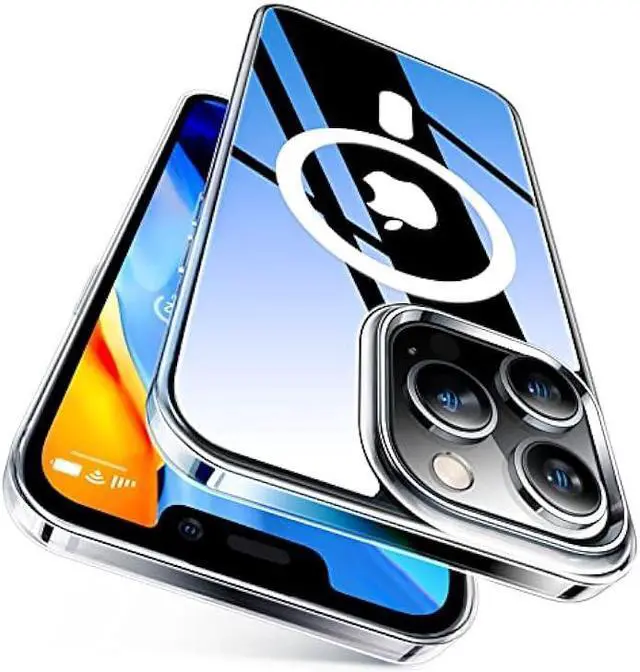 Main image of TORRAS Magnetic for iPhone 12 Case/iPhone 12 Pro Case, [Military Grade Drop Tested] [Compatible with MagSafe] Shockproof Translucent Hard Back Soft Slim Protective Case for iPhone 12/12 Pro, Clear