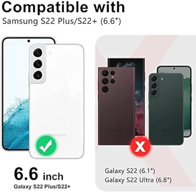 Alt view image 2 of 6 - Btscase for Samsung Galaxy S22+/S22 Plus 5G Case, Marble Pattern 3 in 1 Heavy Duty Shockproof Full Body Rugged Hard PC+Soft Silicone Drop Protective Women Girl Covers for S22+/S22 Plus, Rose Gold