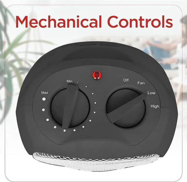 Alt view image 4 of 7 - BLACK+DECKER Small Space Heater, 1500W Ceramic Heater for Indoor Use