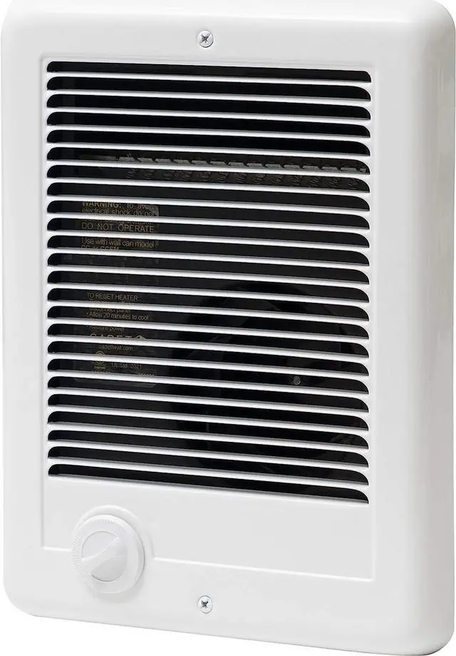 Main image of Cadet Com-Pak Electric Wall Heater Complete Unit with Thermostat (Model: CSC151TW, Part: 67509), 5120 BTU, 120 Volt, 1500 Watt, White