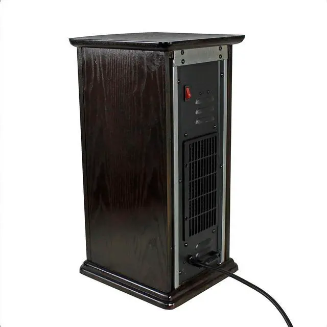 Alt view image 5 of 7 - LifeSmart LifePro 1500W Infrared Quartz Indoor Home Tower Space Heater with Adjusting Temperatures and Remote Controls, Black (2 Pack)