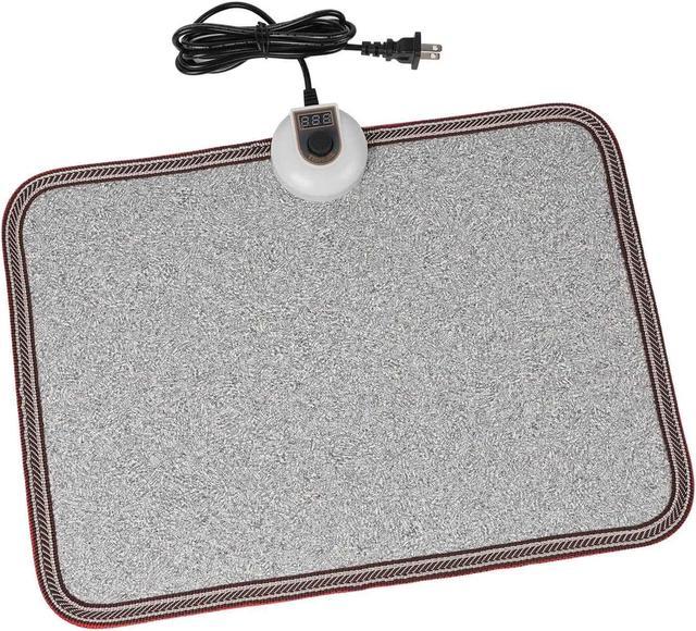 TISHIJIE Electric Heated Floor Mats - AC 110V Foot Heater, Heated