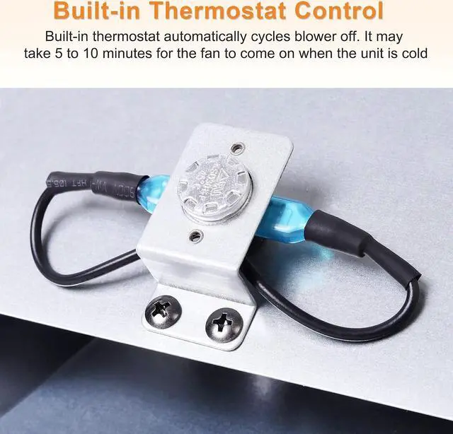 Alt view image 5 of 7 - Adviace Wall Heater Blower Fan for Dyna-Glo, Mr. Heater and Kozy World Vent Free Heaters, Replacement WHF100 Dyna-Glo Heater Fan for Dyna-Glo NG, LP, Natural Gas, Liquid Propane Vent Free Wall Heater
