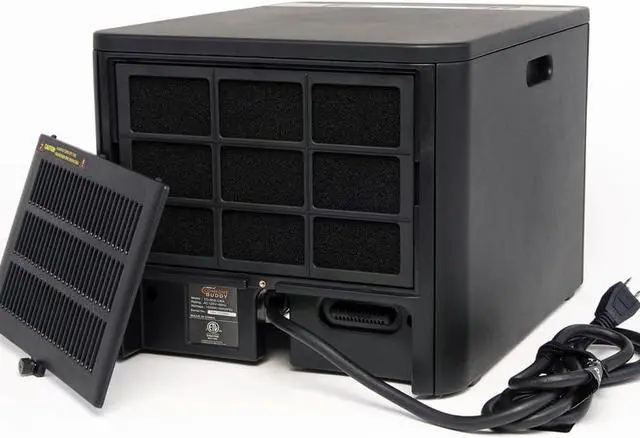 Alt view image 6 of 7 - Comfort Buddy,Space Heater by AirNmore, Unique Small Form Factor for Small Areas, On-Top Controls plus Handheld Remote, Intertek Listed, Great for Bedrooms, Basements, Garages, 2-year warranty.