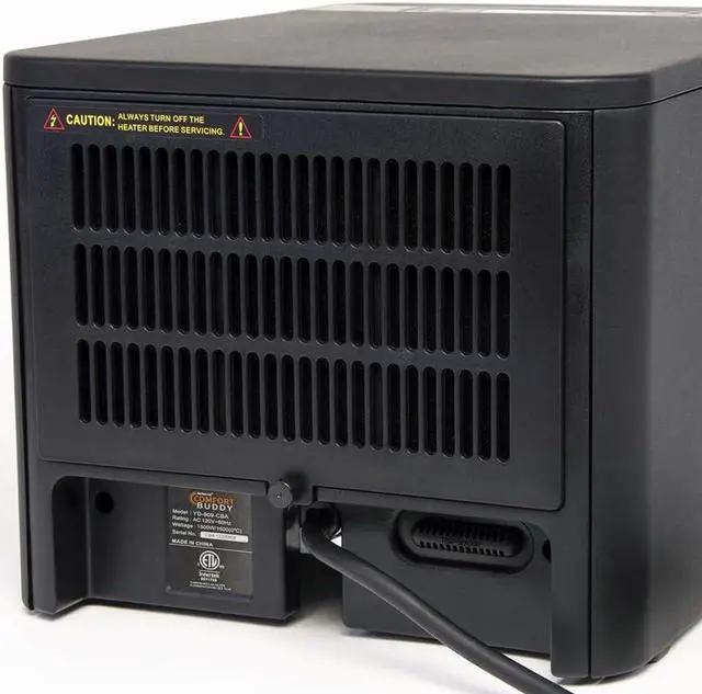 Alt view image 5 of 7 - Comfort Buddy,Space Heater by AirNmore, Unique Small Form Factor for Small Areas, On-Top Controls plus Handheld Remote, Intertek Listed, Great for Bedrooms, Basements, Garages, 2-year warranty.