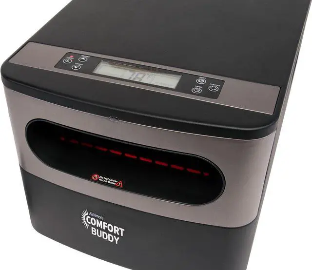 Alt view image 7 of 7 - Comfort Buddy,Space Heater by AirNmore, Unique Small Form Factor for Small Areas, On-Top Controls plus Handheld Remote, Intertek Listed, Great for Bedrooms, Basements, Garages, 2-year warranty.