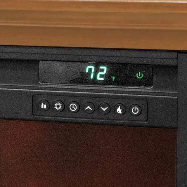 Alt view image 5 of 7 - Lifesmart 3 Element Quartz Infrared Electric Portable Fireplace Space Heater