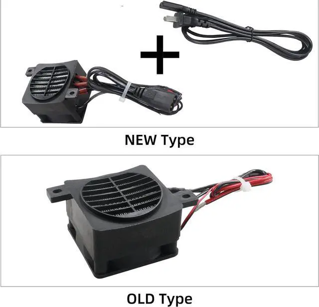 Alt view image 3 of 5 - PTCYICU PTC Fan Heater 200W 110V, Ceramic Fast-Heating Element with Plug | Energy Saving Constant Temperature Thermistor Insulation PTC Car Auto Air Heater Tool for Indoor Outdoor Small Room Use, 60mm
