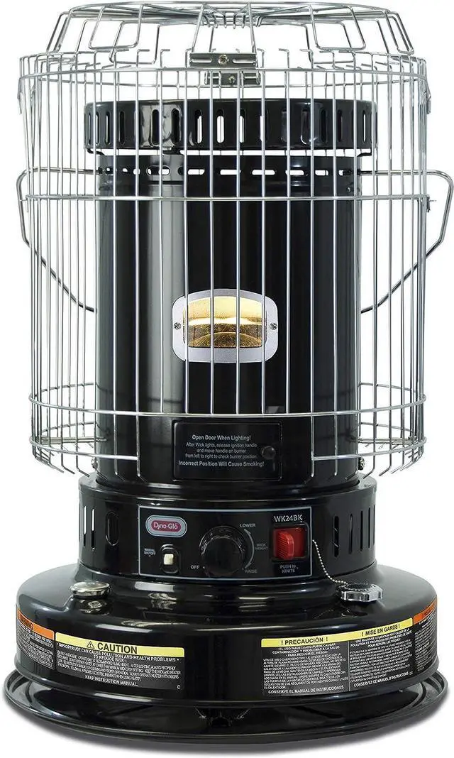 Main image of Dyna-Glo WK24BK 23,800 BTU Indoor Kerosene Convection Heater, Black