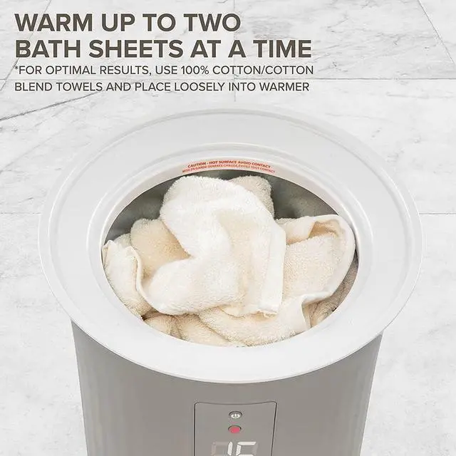 Alt view image 4 of 6 - Live Fine Towel Warmer | Bucket Style Luxury Heater with LED Display, Adjustable Timer, Auto Shut-Off | Fits 40 x 70 Oversized Towel