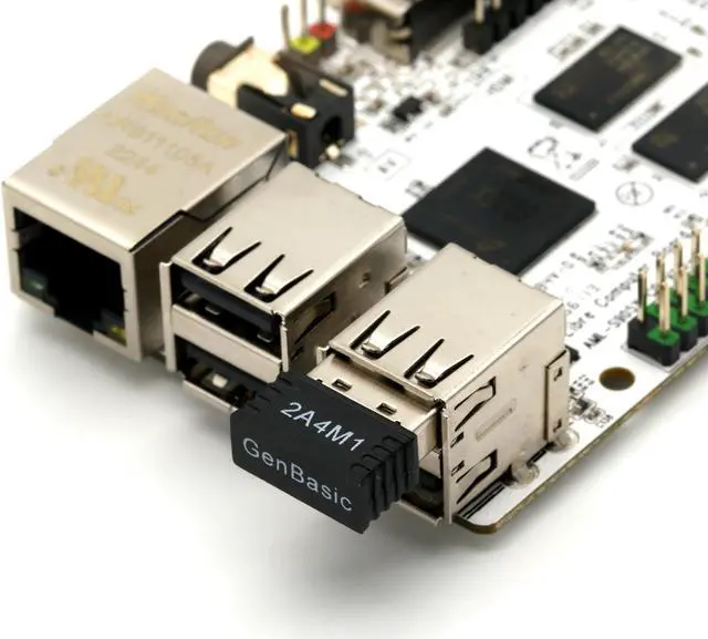 Alt view image 5 of 5 - WiFi 4 USB Nano Wireless Network Dongle Adapter for Linux (Black)
